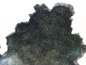 COUPE I (détail), 2016 Bronze patine noire 27 x 27 x 23 cm