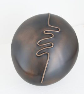 Confiné-e, Bronze patine Barrèges, 29 x 24 x 24 cm