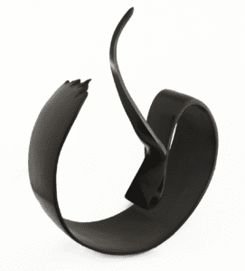 Ouadjet, bronze patine noire, 60 x 52 x 20 cm