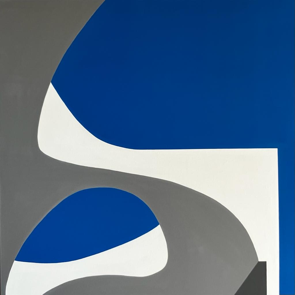Archiciel n°2, 2023, Peinture acrylique sur toile, 100 x 100 cm