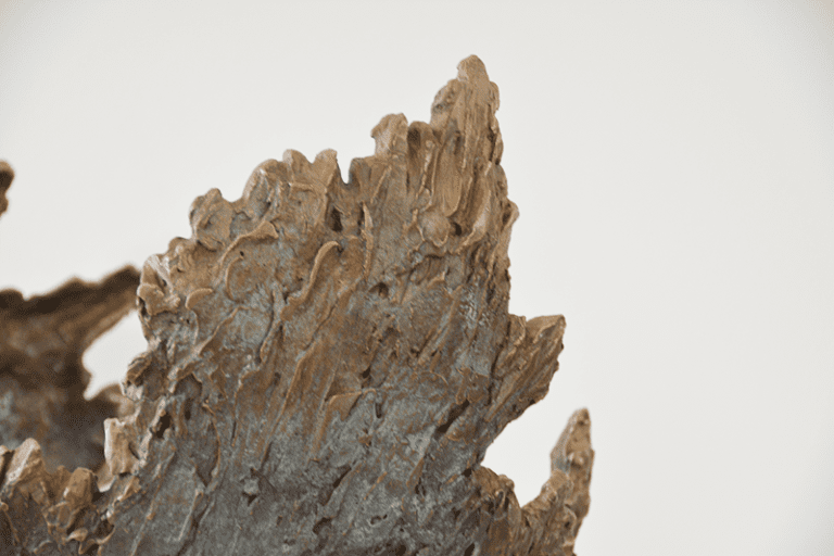 Noéme (détail), 2021, Bronze patine barège + vert, 59 x 54 x 45 cm