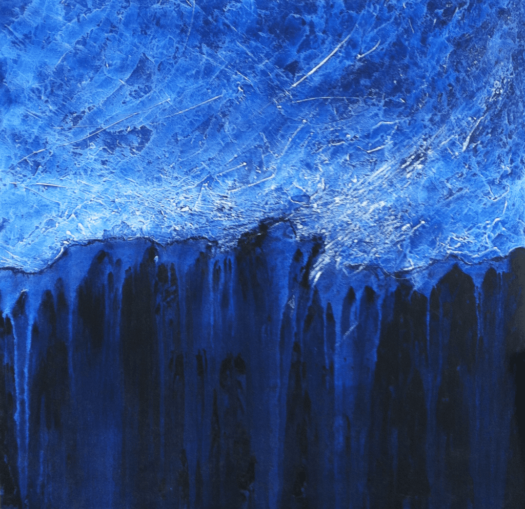 Vent du chaos, 2015, acrylique sur bois, 75 x 75 cm