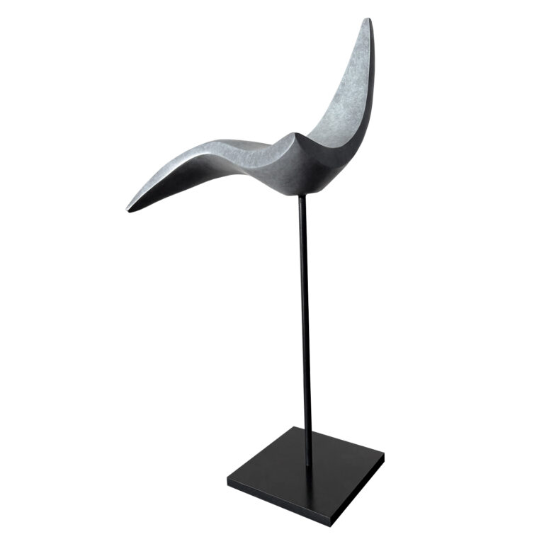 Enoha, 2026, Bronze patiné, socle et tige bronze patiné, 23 x 19 x 14 cm